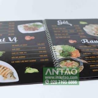 giá in menu nhựa