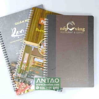 in menu nhựa pvc