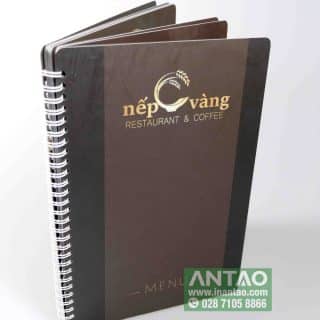 menu nhựa chống nước