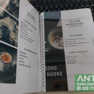 menu nhựa cứng