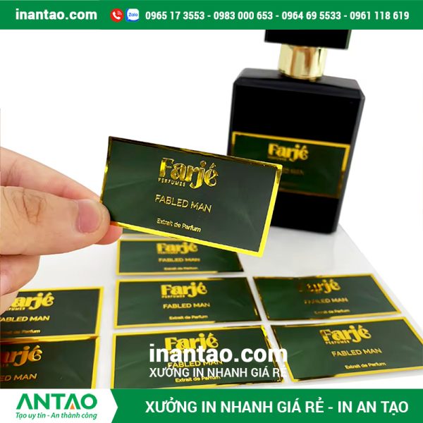Bảng báo giá in decal xi vàng giá rẻ tại Xưởng in An Tạo