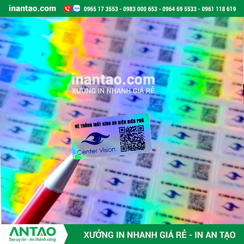 In tem chống giả 7 màu decal VOID giá rẻ In tem chống giả 7 màu decal VOID giá rẻ