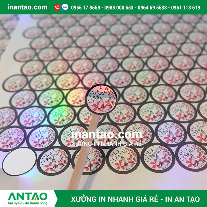 In tem decal 7 màu giá rẻ