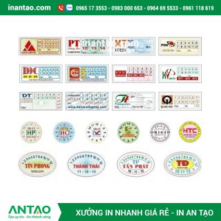 Tem bảo hành tròn dán linh kiện điện tử