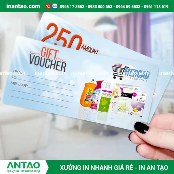 xưởng in voucher và phiếu quà tặng An Tạo với hệ thống máy móc hiện đại.
