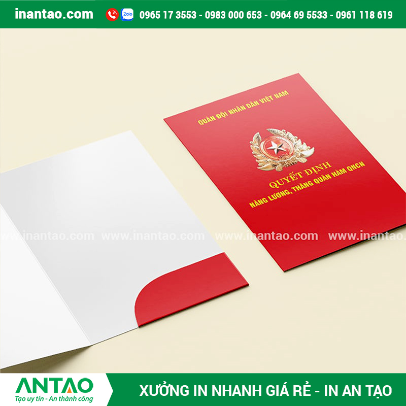 Bảng báo giá in folder kẹp file mới nhất Bảng báo giá in folder kẹp file mới nhất