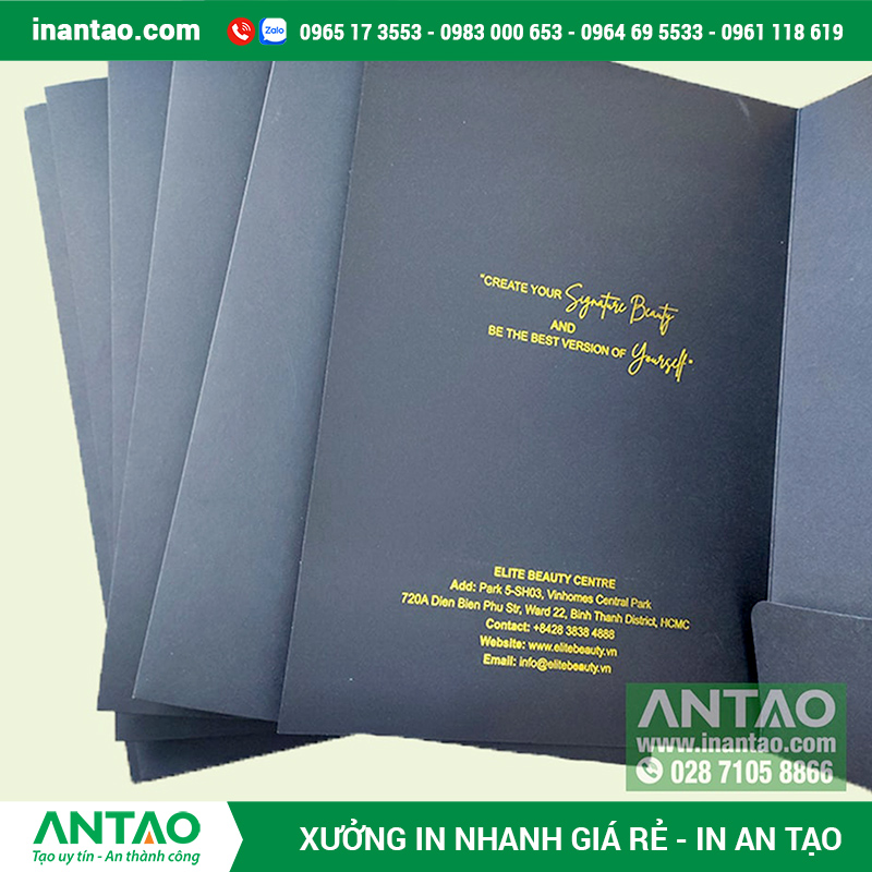 Gia công folder ép kim logo cao cấp Gia công folder ép kim logo cao cấp