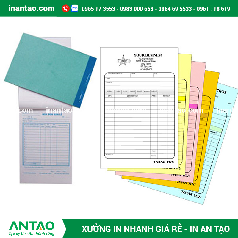 in-phieu-order-nha-hang-quan-cafe Nhân viên ghi yêu cầu của khách vào phiếu order của nhà hàng.