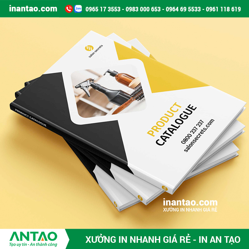 Dịch vụ in catalogue giá rẻ, có thể lấy ngay trong ngày tại TP.HCM do An Tạo cung cấp, đảm bảo chất lượng và tốc độ.