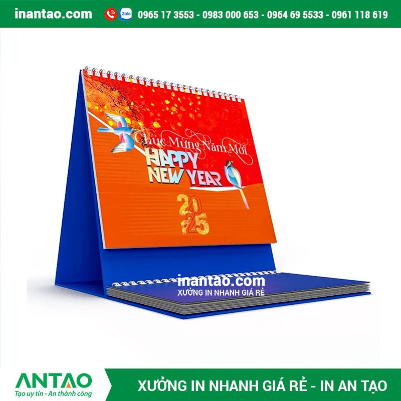 Xưởng in lịch để bàn chữ M giá rẻ uy tín tại TP HCM & Hà Nội