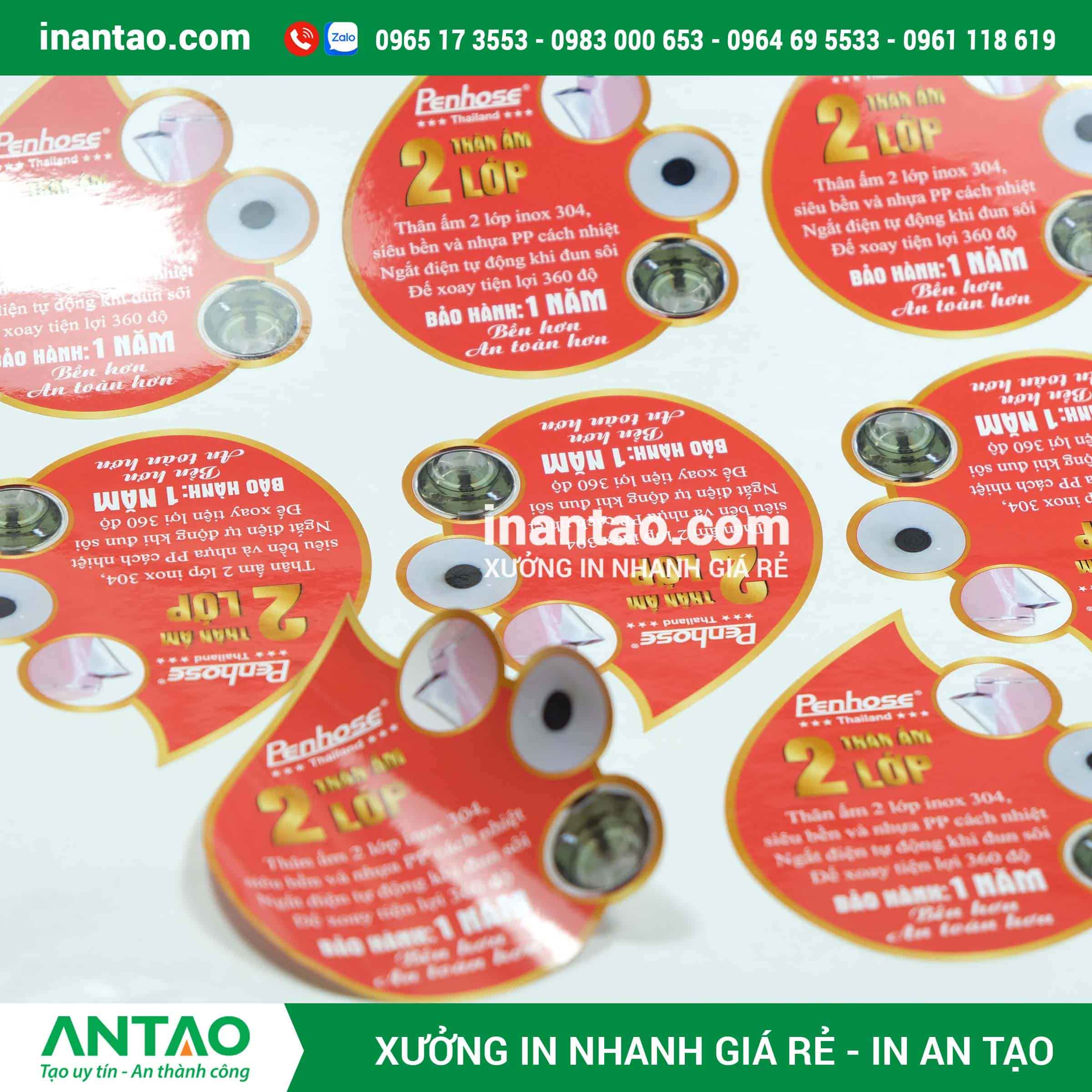 bảng giá in tem nhãn