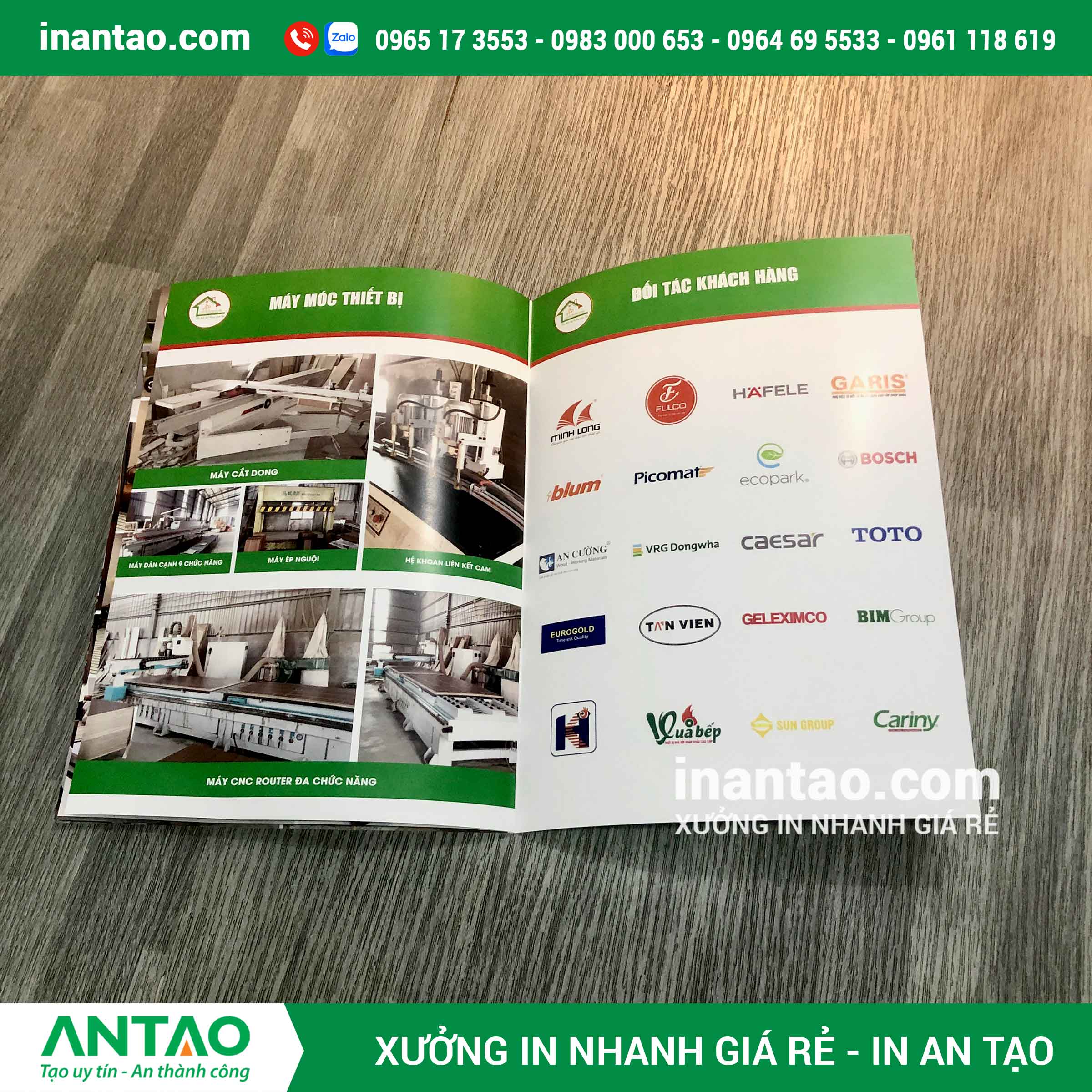 in catalogue giá