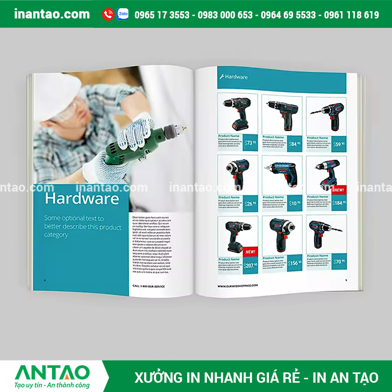  In catalogue số lượng lớn bằng công nghệ offset để có giá rẻ nhất.