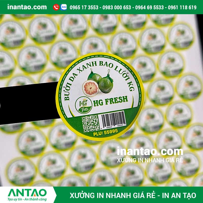 Một tờ sticker lớn đã được cắt bế demi theo hình dạng tùy chỉnh, dễ dàng lột ra để sử dụng, minh họa cho dịch vụ in sticker lấy liền giá rẻ.