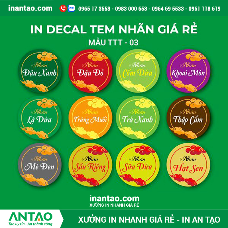 Xưởng in tem bánh trung thu uy tín