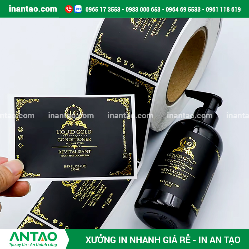 In tem nhãn mỹ phẩm theo yêu cầu với nhiều hình dạng độc đáo.