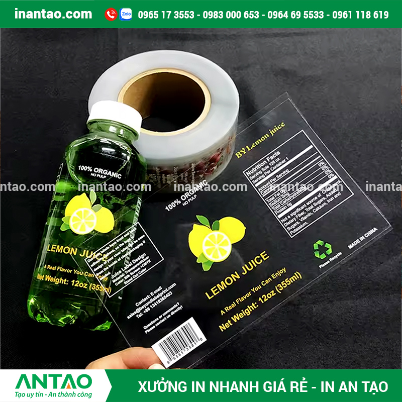  In tem nhãn dạng tờ cho số lượng ít, lấy liền.