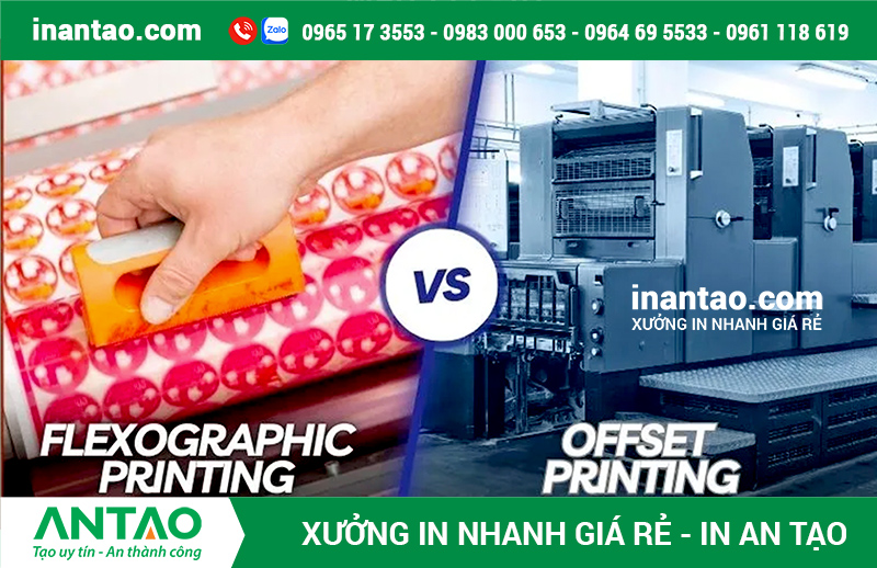 So sánh in flexo và in offset So sánh in flexo và in offset