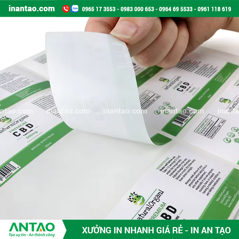 Mẫu tem nhãn thuốc đạt chuẩn Bộ Y Tế với đầy đủ thông tin cần thiết.