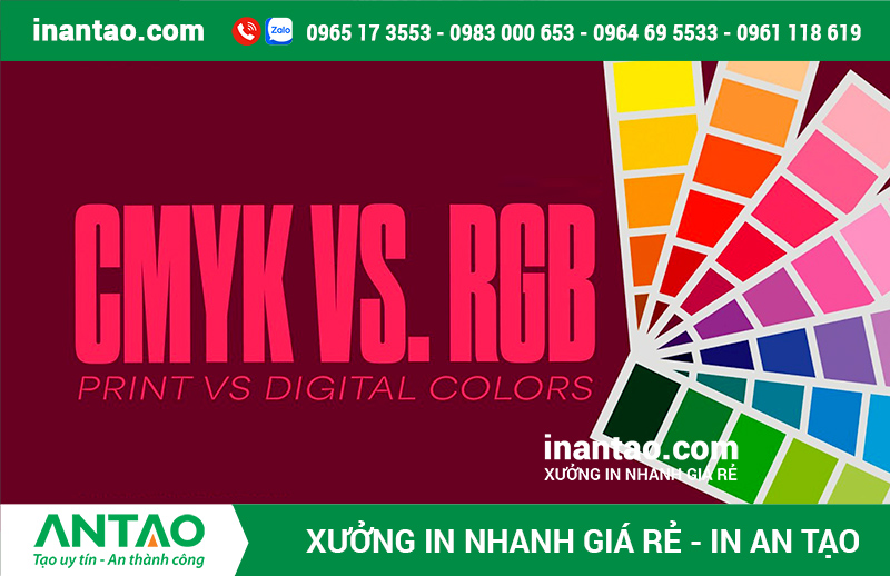 Ứng dụng của màu CMYK và RGB Ứng dụng của màu CMYK và RGB