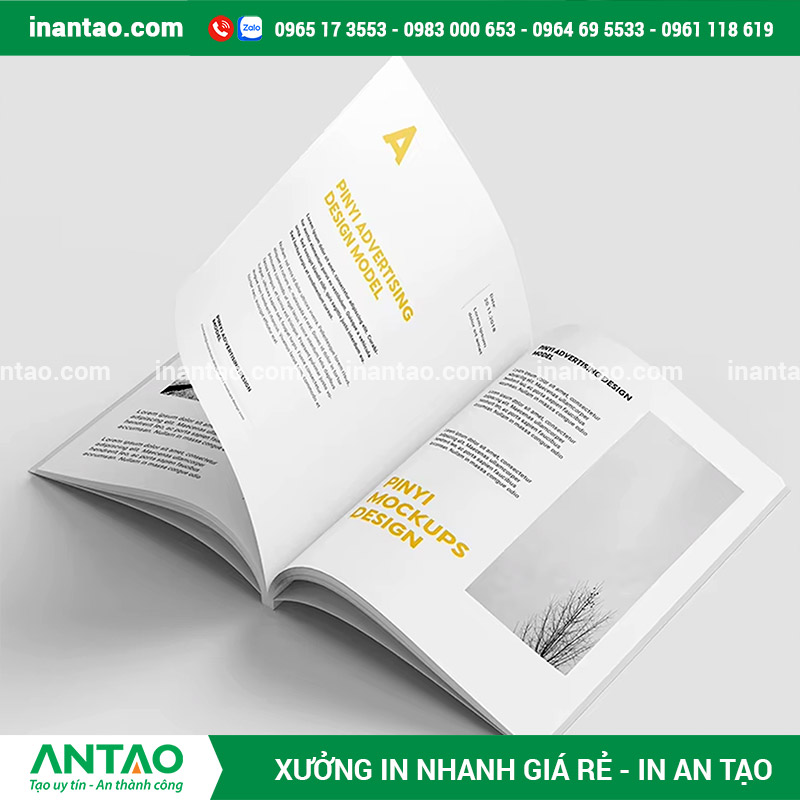 In Catalogue Mỹ Phẩm Uy Tín Chuyên Nghiệp tại Hà Nội catalogue mỹ phẩm với nền là hình ảnh đặc trưng của Hà Nội.