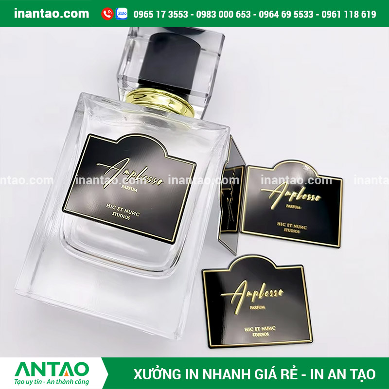 Dịch Vụ In Tem Nhãn Nước Hoa Số Lượng Ít Lấy Ngay tem nhãn nước hoa số lượng ít được in nhanh lấy ngay trong ngày.