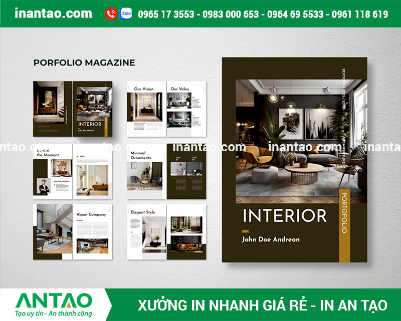 Yếu Tố Cốt Lõi Để Có Một Mẫu Catalogue Đẹp Một cuốn catalogue được thiết kế sáng tạo đặt trên bàn làm việc cùng bảng màu và máy tính.