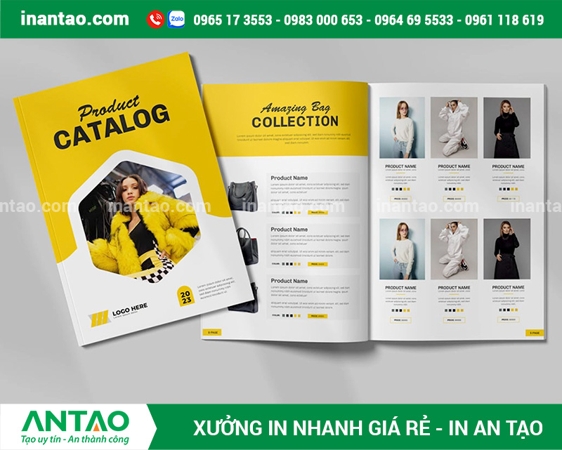 Dịch Vụ Thiết Kế và In Catalogue Theo Yêu Cầu An Tạo đang tư vấn mẫu thiết kế catalogue theo yêu cầu