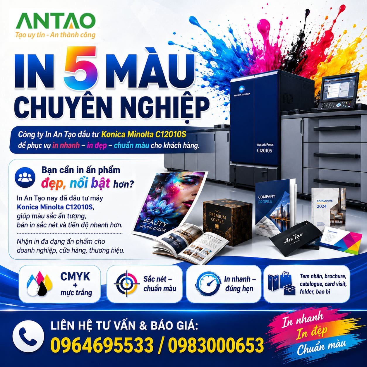 in nhanh mực trắng